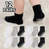 12-Pair Kids’ Grip Crew Socks | Braviixx
