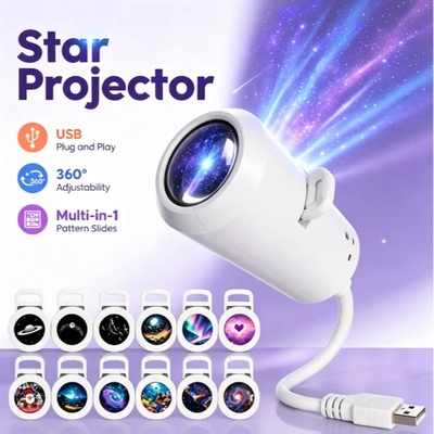 Adjustable Galaxy Projector with Film Discs | Braviixx