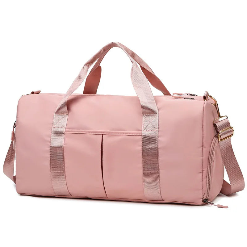 Women's Yoga & Travel Duffel Bag | Shoe Pocket & Luggage Sleeve | Braviixx