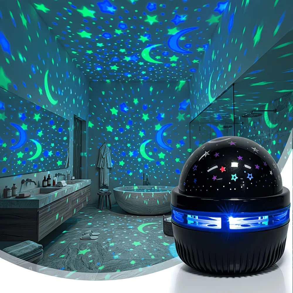 Star & Moon LED Projector Light | USB Powered & Colour Modes | Braviixx