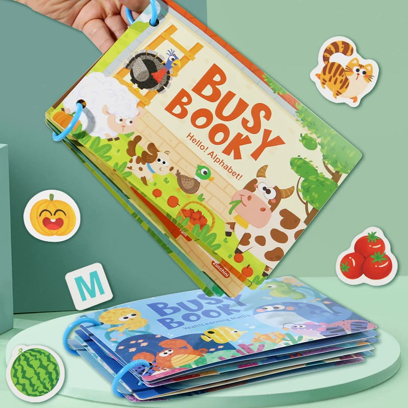 Kids' Themed Busy & Matching Book | Braviixx