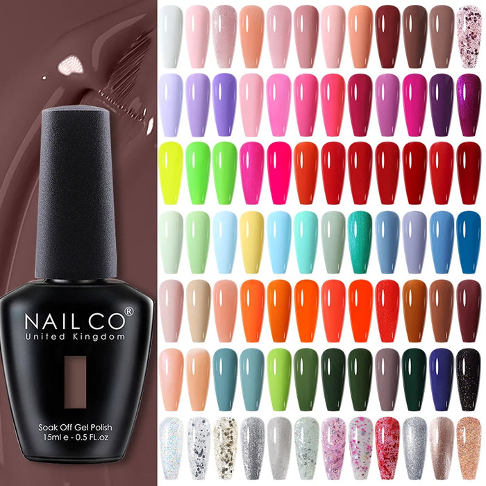 15ml UV/LED Gel Nail Polish | 129 Shade & Finish Options | Braviixx