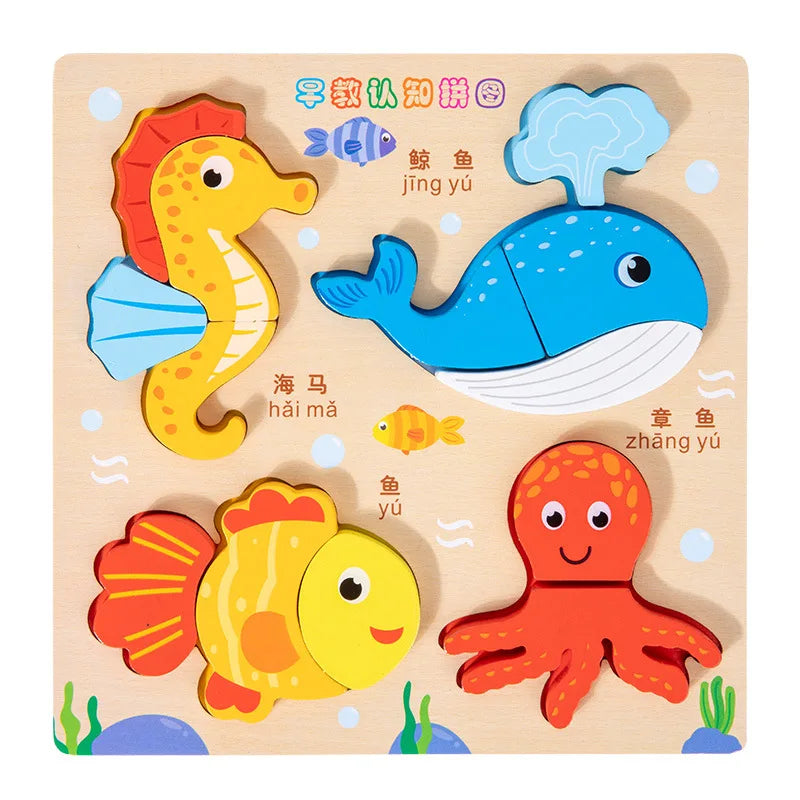 Wooden 3D Shape-Matching Puzzle | Braviixx