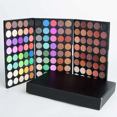 120-Color 3-Layer Eyeshadow Palette Set | Matte & Shimmer, Highly Pigmented