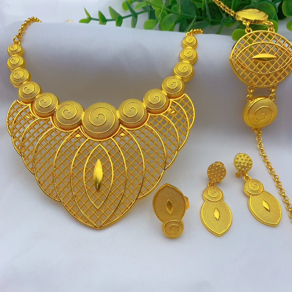 Gold-Tone Statement Jewellery Sets | Seven Designs | Braviixx