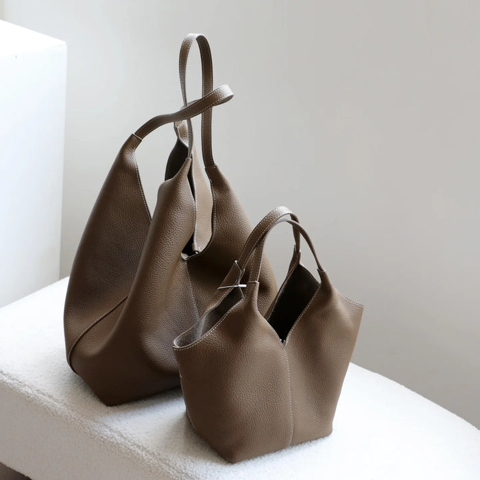 Soft Textured Tote Bag | Everyday Minimalist Handbag | Braviixx
