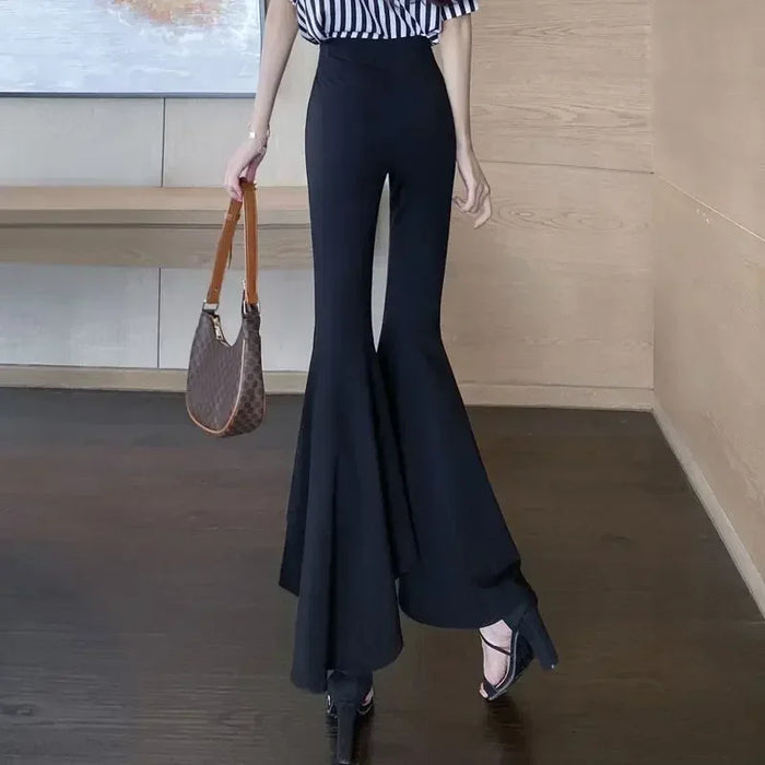 Woman Trousers Spring Autumn Flare Pants for Women New In Chic and Elegant Outfits G Harajuku Trends 2025 Korean Fashion 90s Xxl