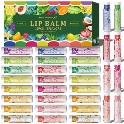 32-Piece Colored Lipstick Set | 16 Fragrance Options | Braviixx