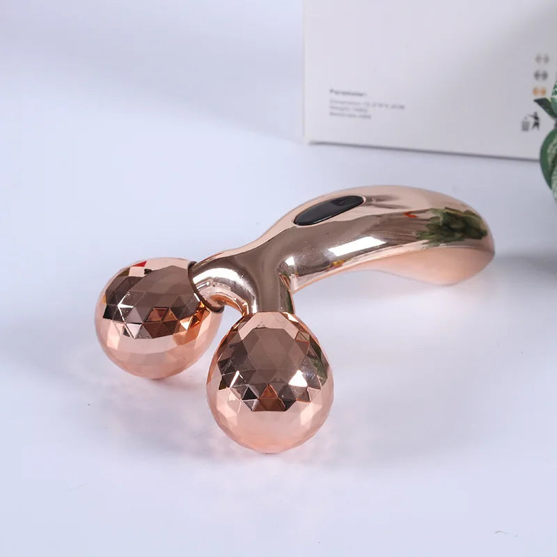 3D Roller Massager Facial Beauty Device For Muscle Lifting & Skin Care, Manual Massager For Women Men