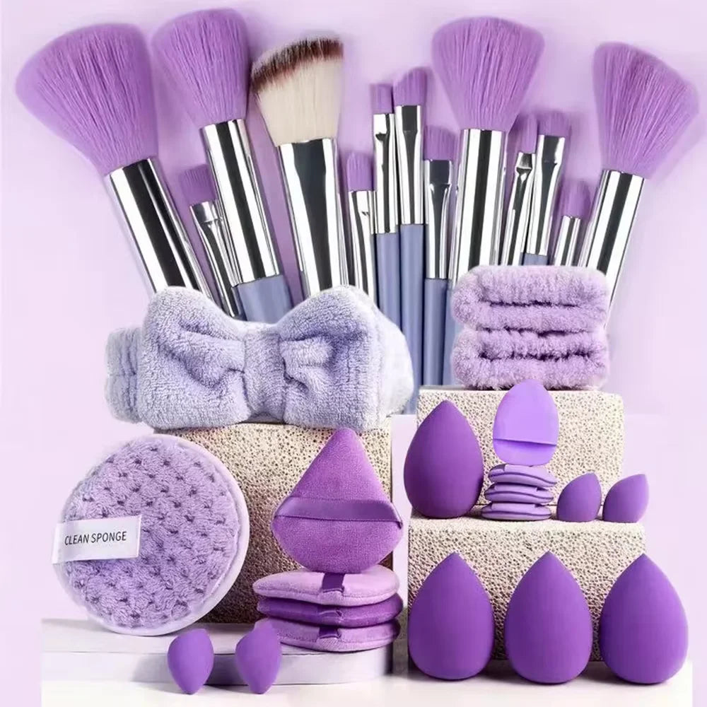 Makeup Brush & Beauty Tool Set | 4–33 Piece Bundles | Braviixx