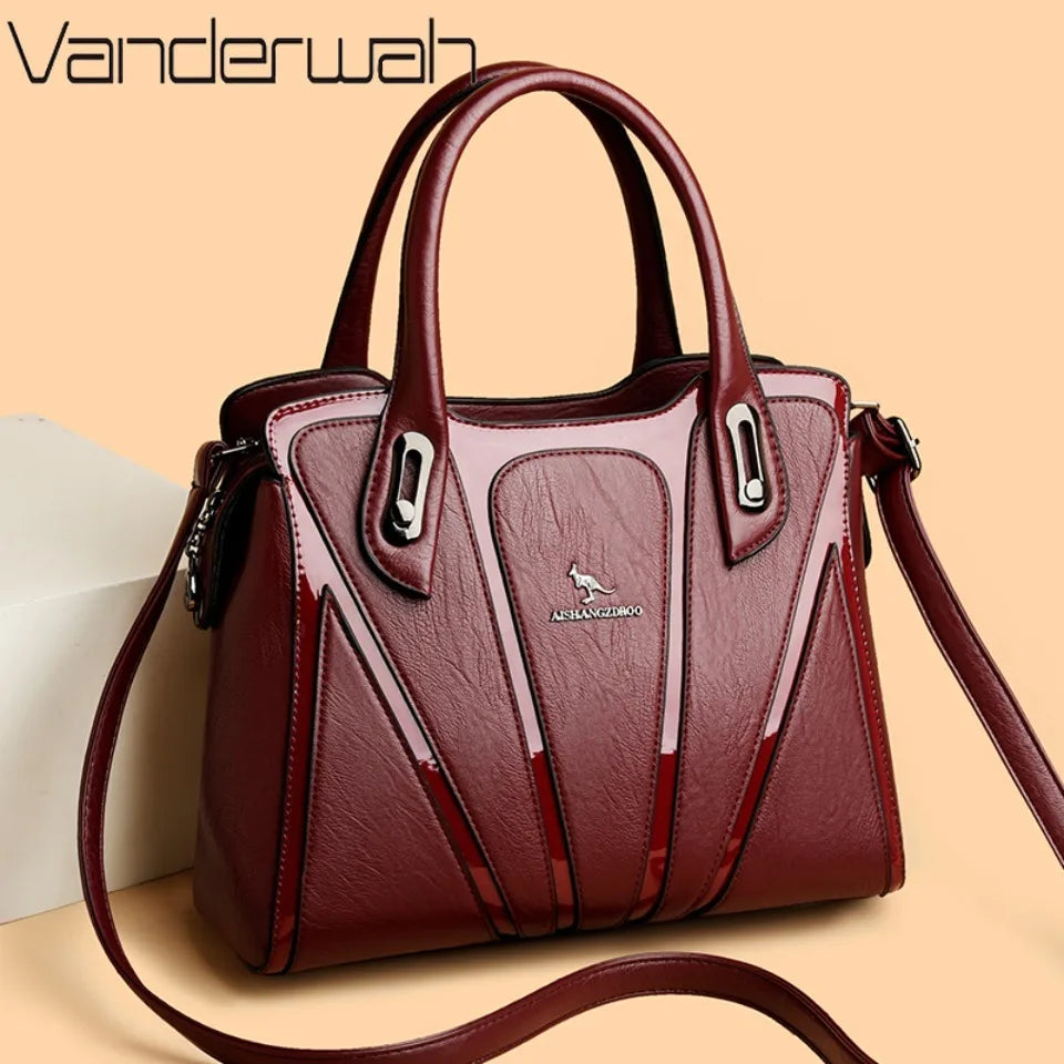 Multi-Compartment Top-Handle Shoulder Bag | Braviixx