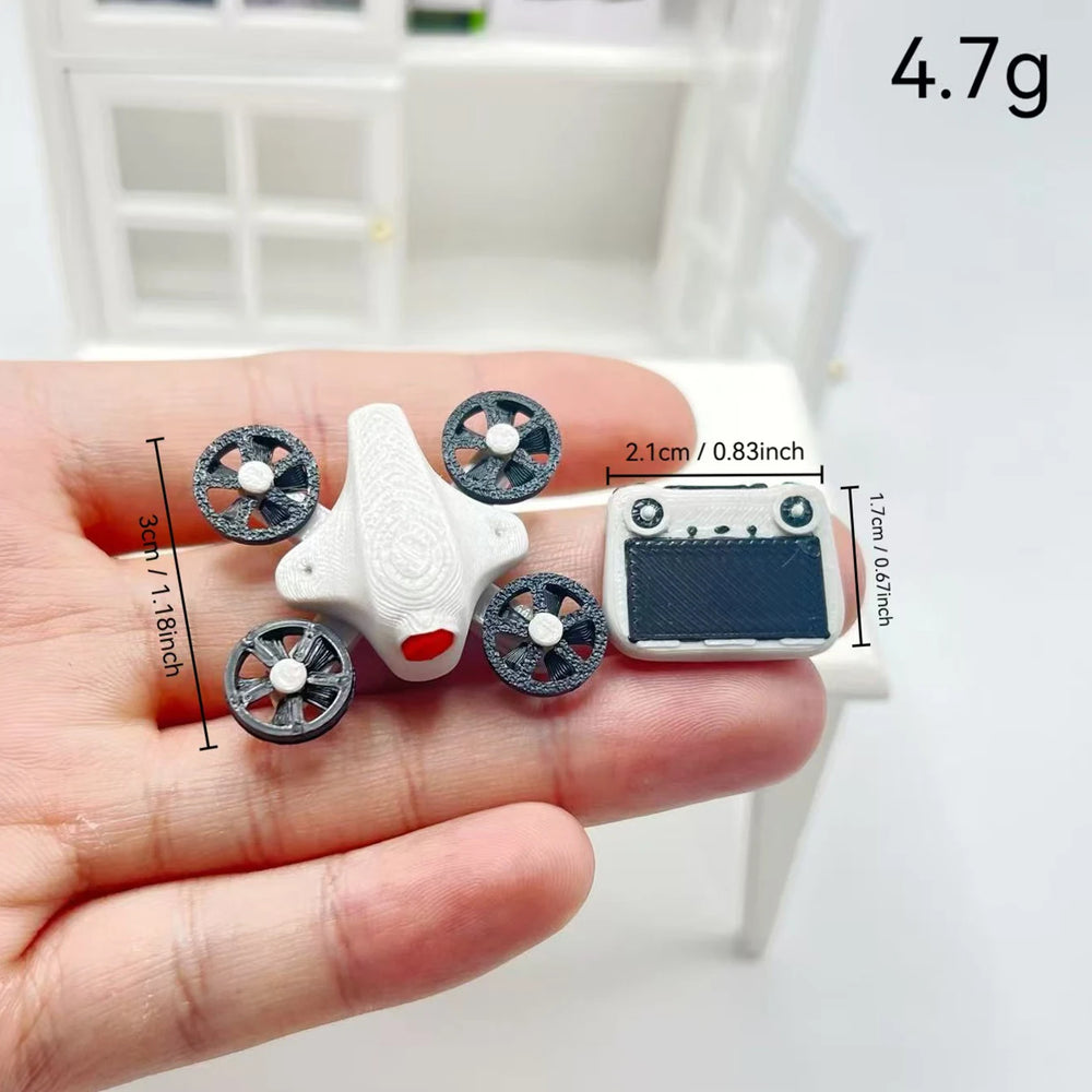 2-Piece 1:12 Miniature Drone Model Props | Braviixx
