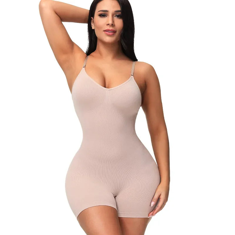 Women's Mid-Thigh Shapewear Bodysuit | Braviixx