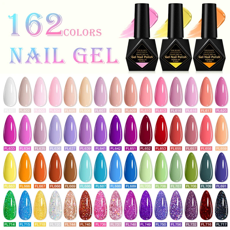 10ml UV/LED Gel Nail Polish | 152 Image-Based Shades | Braviixx