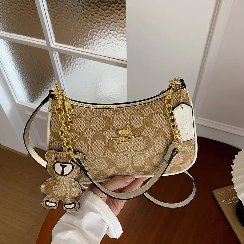 Women's PU Leather Square Shoulder Bag