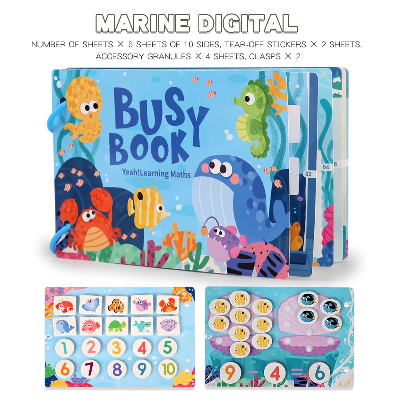 Kids' Reusable Sticker Quiet Book | Braviixx