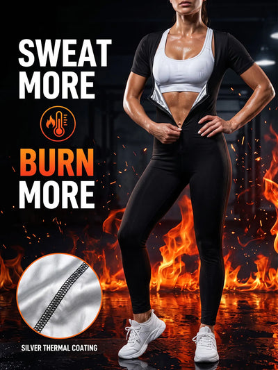 Women's Short-Sleeve Sauna Suit | Braviixx