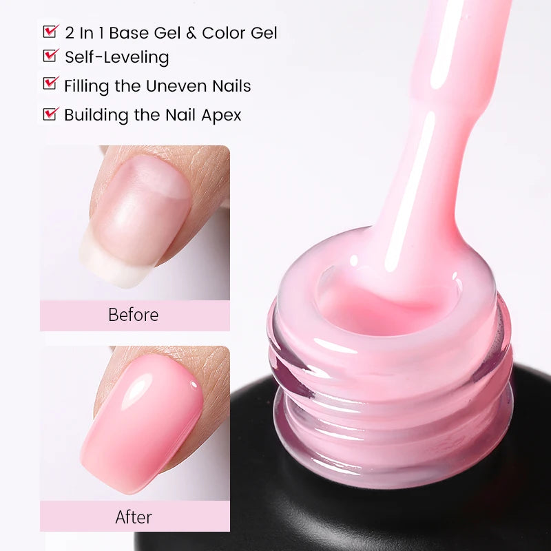 Rubber Base & Nail Gel Coats, 15ml | Braviixx