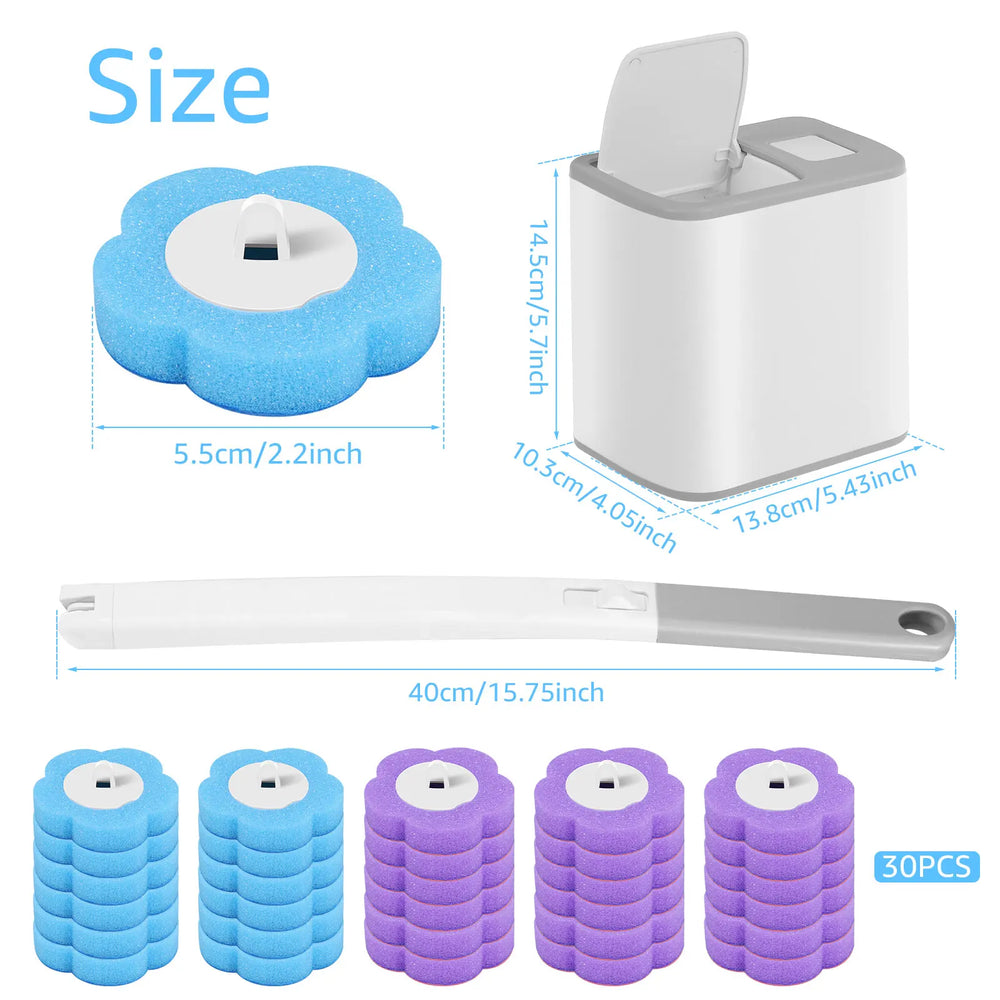 Disposable-Head Toilet Cleaning Brush | Braviixx