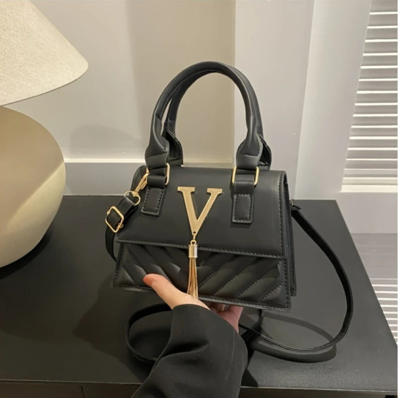 Women's Quilted Mini Satchel | Tassel Detail | Braviixx
