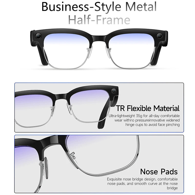 8MP AI Translation Camera Sunglasses | Braviixx