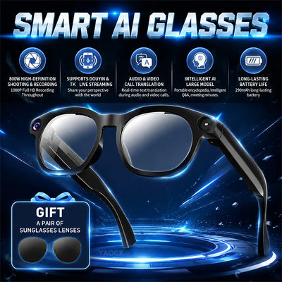 8MP AI Translation Camera Glasses | Braviixx