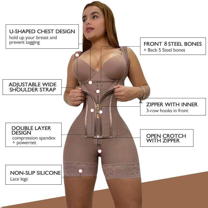 Colombian Faja Full-Body Shapewear | Tummy Control | Braviixx
