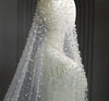 Pearl-Detail Bridal Veil | Single Tier with Comb | Braviixx