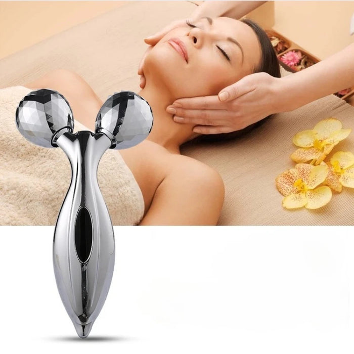 3D Roller Massager Facial Beauty Device For Muscle Lifting & Skin Care, Manual Massager For Women Men