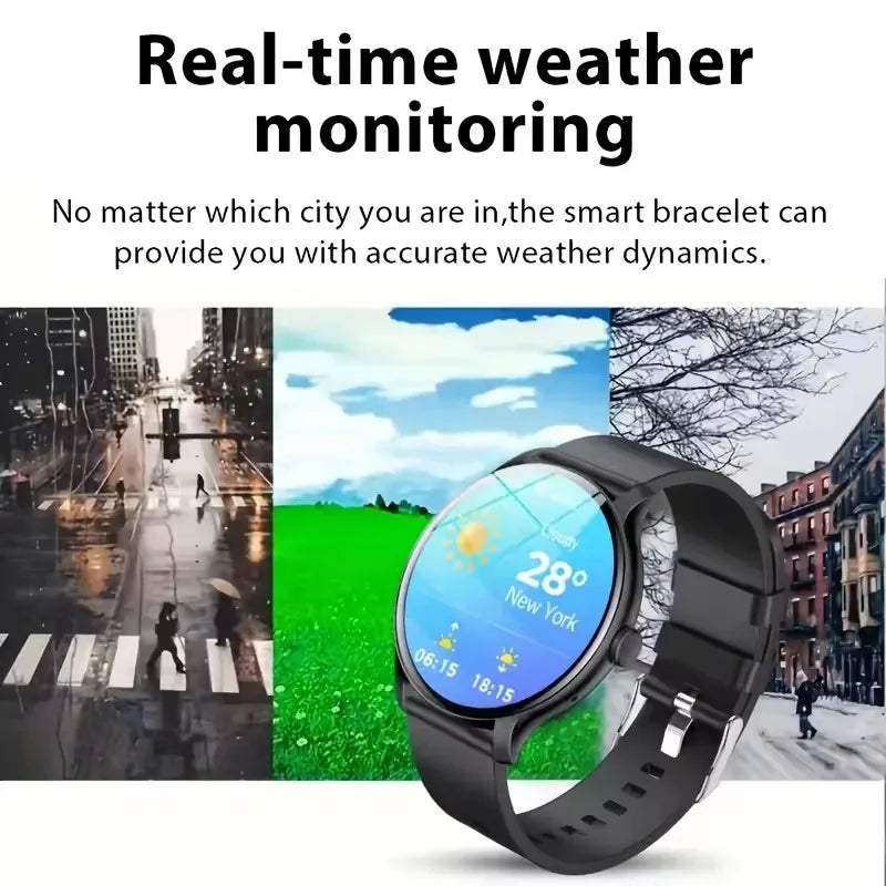Round Smart Watch with Bluetooth Calling & Custom Watch Faces | Braviixx