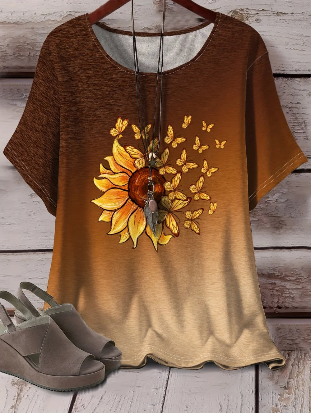 2026 Women's T-Shirt 3D Floral Pattern Print Short Sleeve O-Neck Short Sleeves Tees Graphic T-Shirts Oversized Women' S Clothes