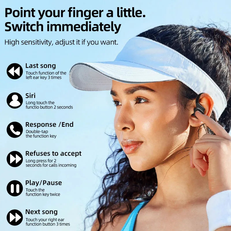 SP16 Wireless Sports Earbuds | Ear Hooks & Digital Charging Case | Braviixx