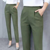 2026 Woman Suit Pants Elegant High Waist Pencil Pants OL Skinny Trousers Temperament Commuting Nine Point Harem Pants 90%