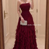 Off-Shoulder Pleated Ruffle Chiffon A-Line Gown | Formal Bridesmaid & Wedding Guest Dress