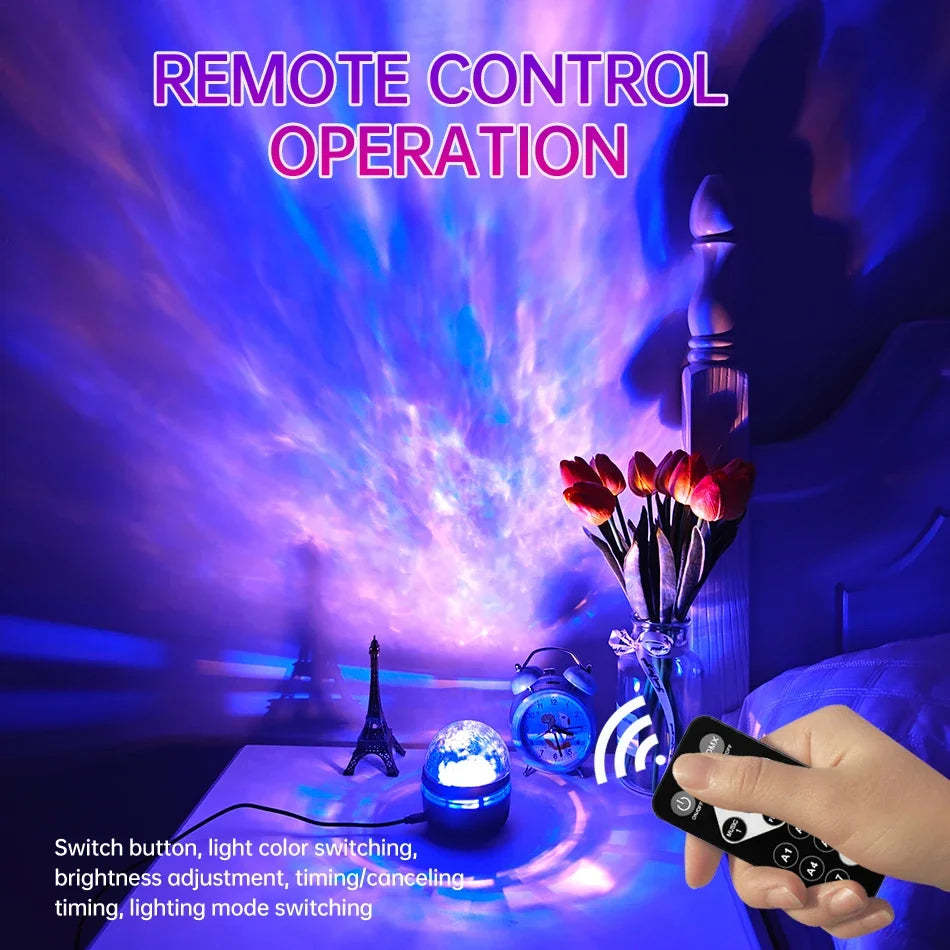 Northern Lights & Starry Sky Projector, Remote Options | Braviixx