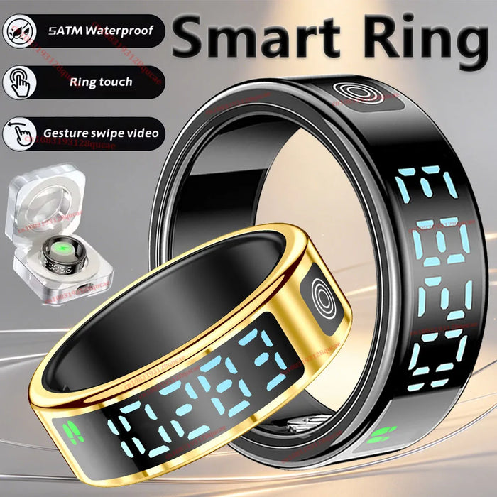Display-Time Smart Ring with Activity & Sleep Tracking | Braviixx