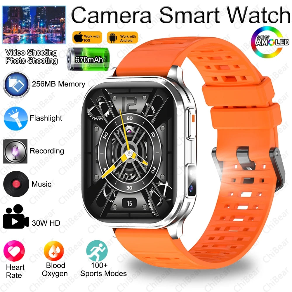 Camera Smartwatch | Bluetooth Calls & LED Flashlight | Braviixx