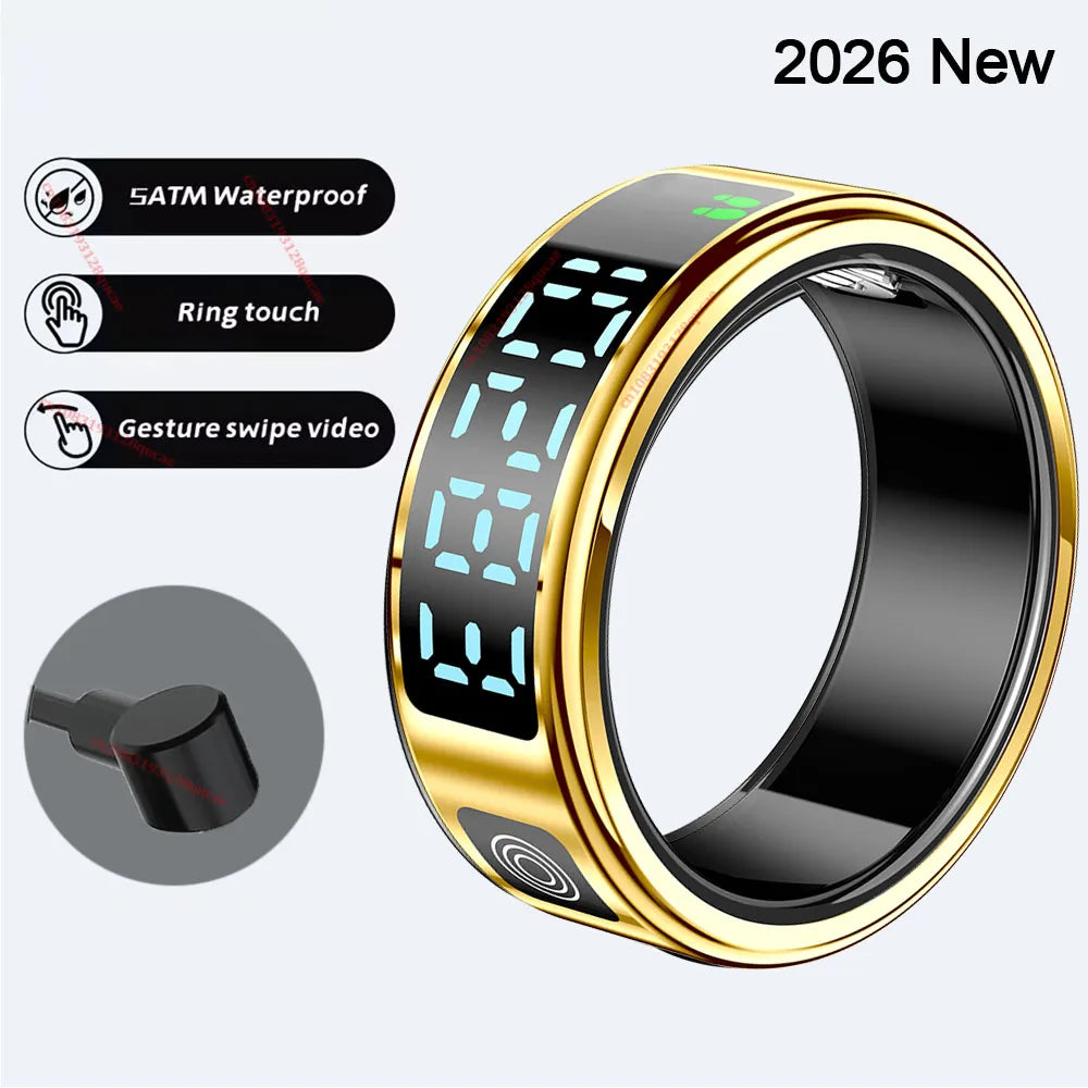 Display-Time Smart Ring with Activity & Sleep Tracking | Braviixx
