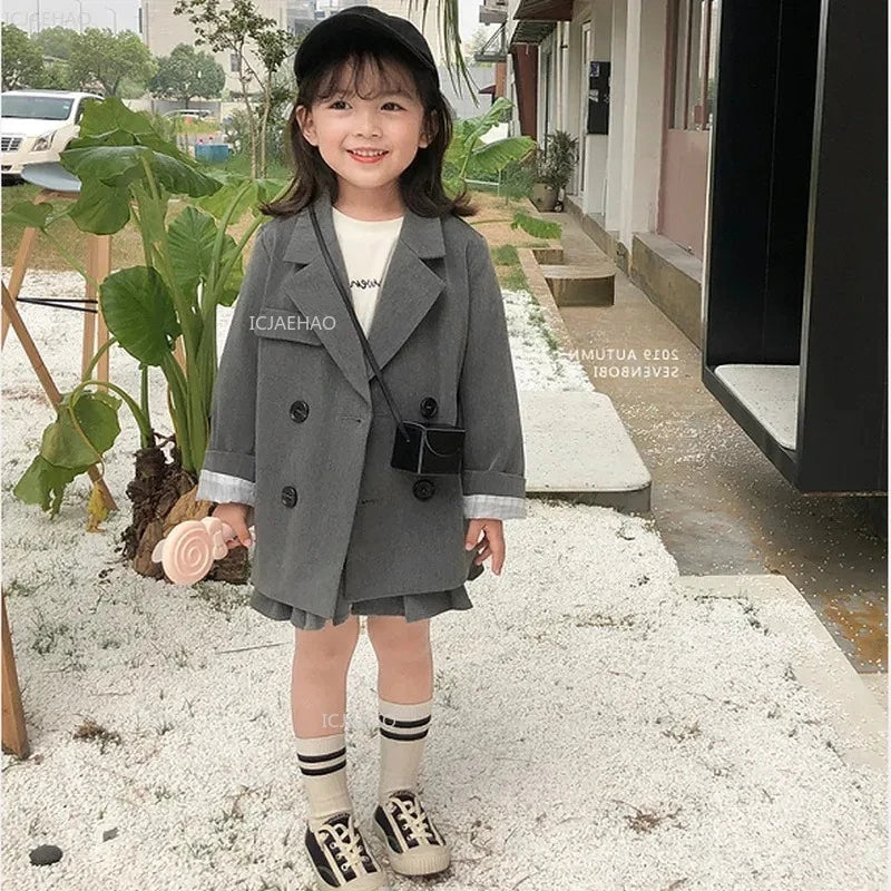 Kids’ Double-Breasted Formal Blazer | Braviixx