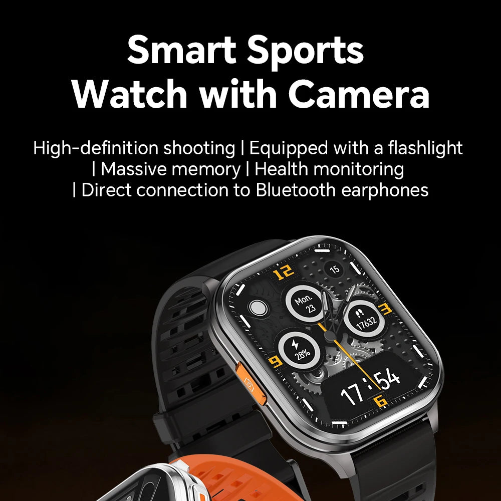 Camera Smartwatch | Bluetooth Calls & LED Flashlight | Braviixx