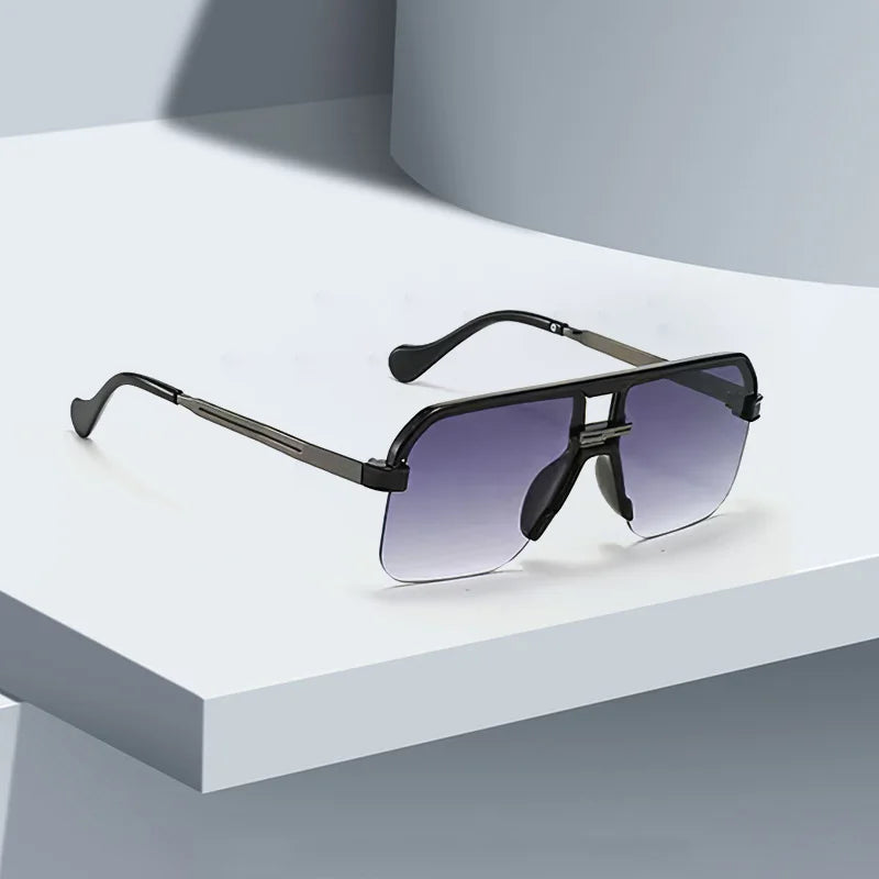 Women's Oversized Square Pilot Sunglasses | UV400 · Gradient Lens · Gold Temple | 6 Colours | Braviixx