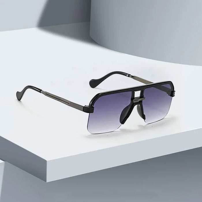 Women's Oversized Square Pilot Sunglasses | UV400 · Gradient Lens · Gold Temple | 6 Colours | Braviixx
