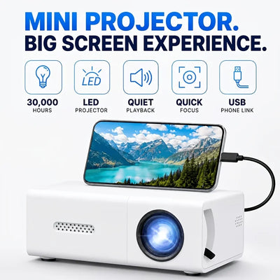 Mini USB Video Projector for Home Viewing | Braviixx