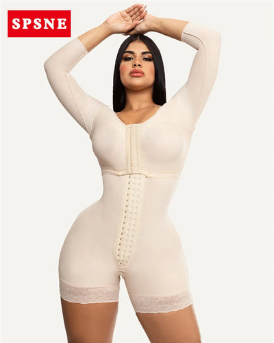 Colombian Faja Sleeved Bodysuit | Medium Control | Braviixx
