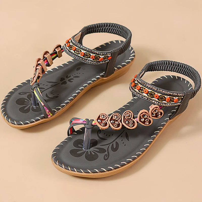 Women's Sandals Bohemia Style Sandals Summer 2026 Shoes For Woman Flip Flops Beach Summer Shoes Women Low Heels Footwear