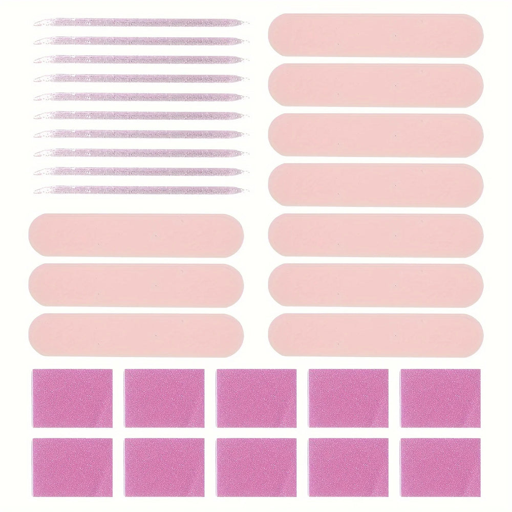 Pink Nail Care Kit, 30 Pieces | Braviixx