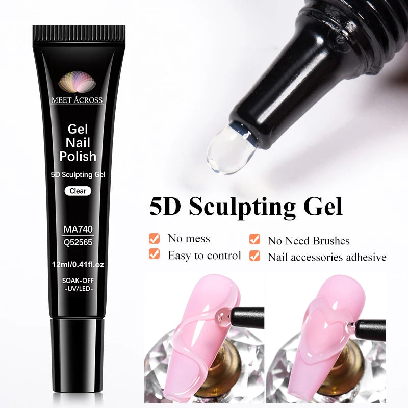 5D 3D Sculpting Nail Art Gel | 1, 2 or 3-Piece Options | Braviixx