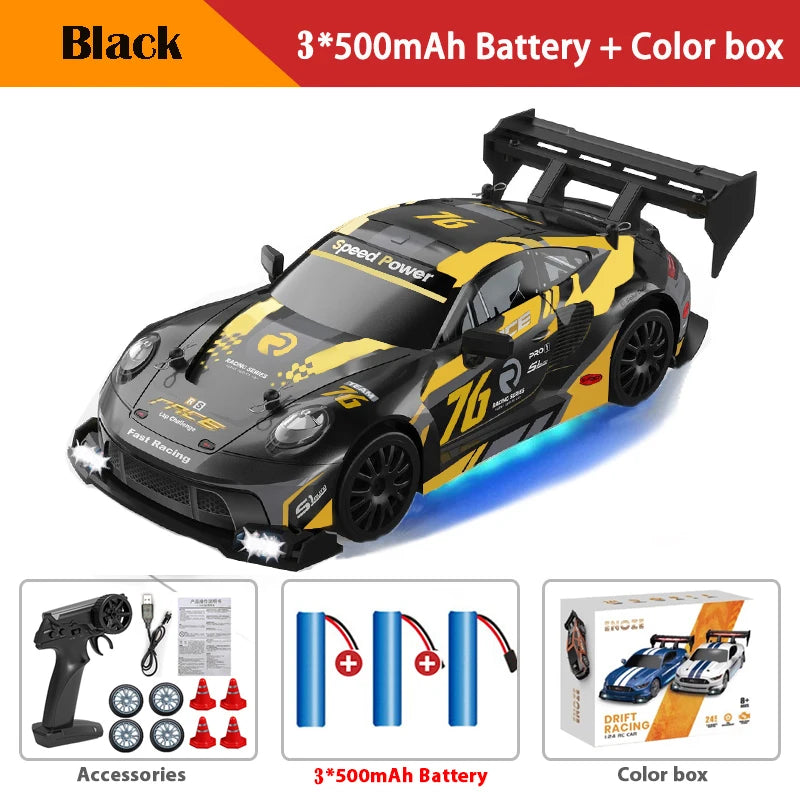 1:24 4WD RC Drift Car with LED Lights | Braviixx