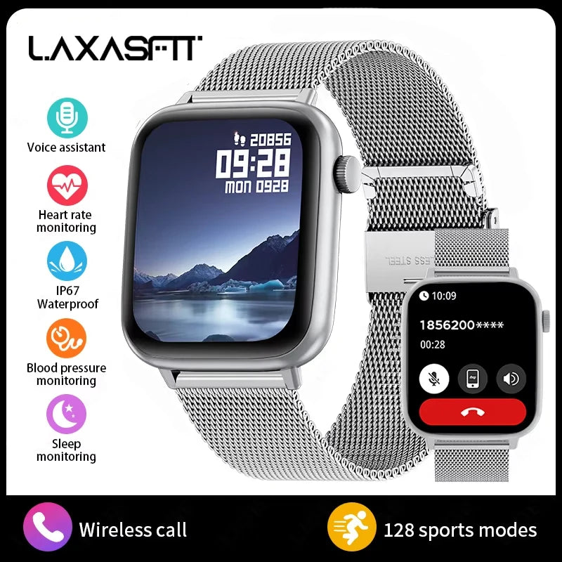 1.83" Bluetooth Calling Smart Watch with Health & Sleep Monitoring | Braviixx