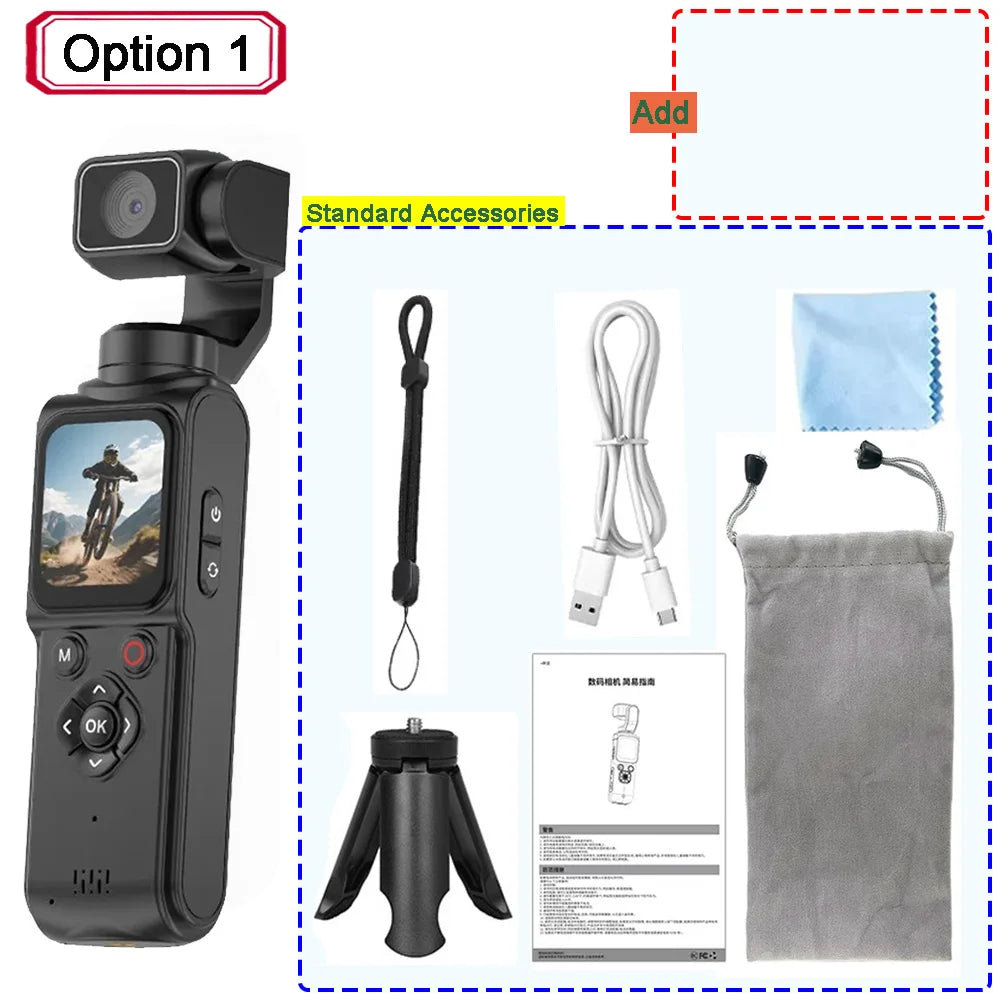 Pocket Vlogging Camera | 330° Face Tracking & Wi-Fi | Braviixx